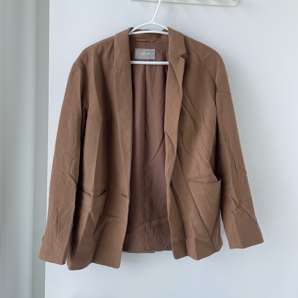 Everlane The Easy Blazer Tan Camel Blazer Size 00